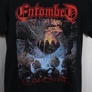 ENTOMBED - Clandestine - Death Metal Gildan Tee Large